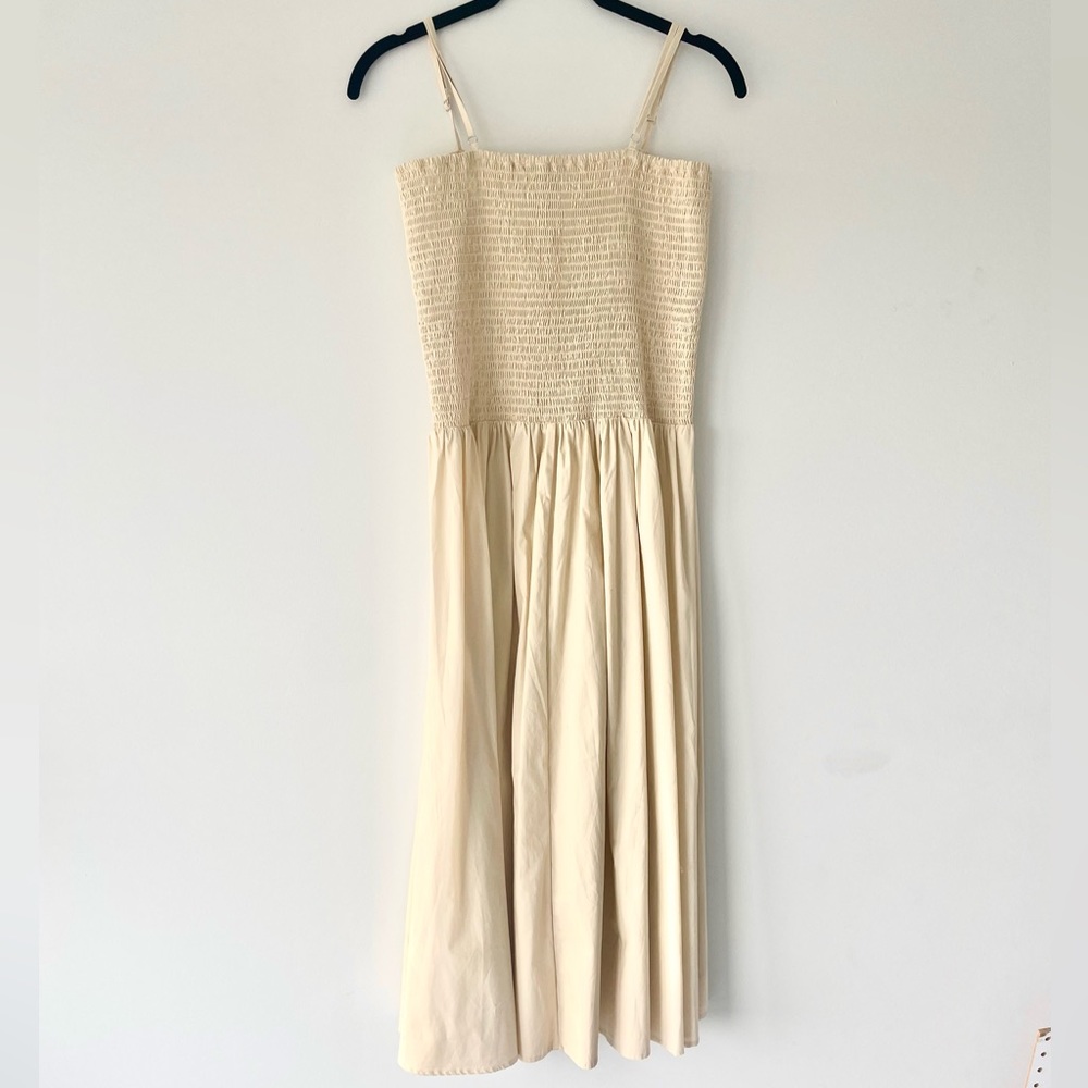Forever 21 Cream Cotton Midi Dress